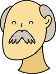 Old Man Avatar Comic Character Style