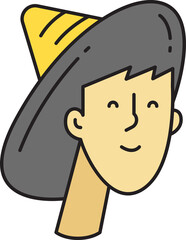 Boy Avatar Comic Character Style