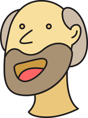 Bald Man Avatar Comic Character Style