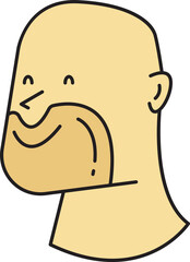 Bald Man Avatar Comic Character Style