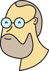 Old Man Avatar Comic Character Style
