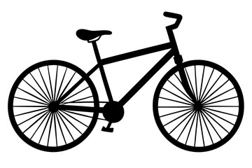 bicycle silhouette vector illustration