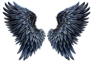 Fototapeta premium angel wings isolated on white Background