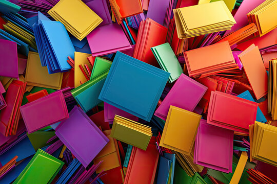 A Vibrant Explosion of Sale Labels: Catch the Eye with This Colorful Display That Invites Shoppers to Explore and Save Big!