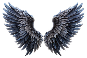Fototapeta premium angel wings isolated on white Background