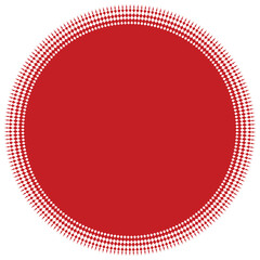 Empty Label Or Tag Element In Red Color.