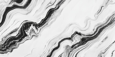 Black and white marble with swirling veins.