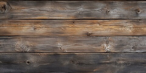 Fototapeta premium Weathered, horizontal, wooden planks.