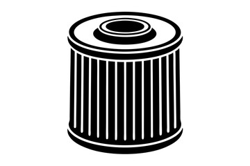 Oil filter  isolated on a white background 
