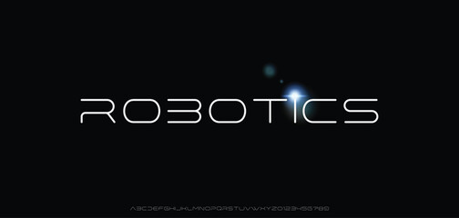Abstract scifi modern alphabet fonts. Science fiction typography sport, technology, fashion, digital, future creative logo font. vector illustration