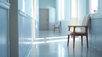 Nursing home interior corridors