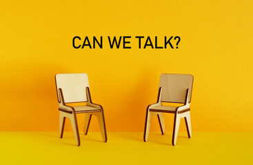 Can We Talk as difficult conversation concept