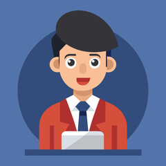 Dynamic Cartoon News Reporter Character Design