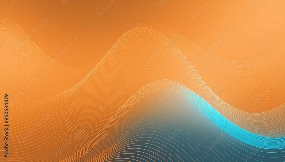 Sticker abstract wave background