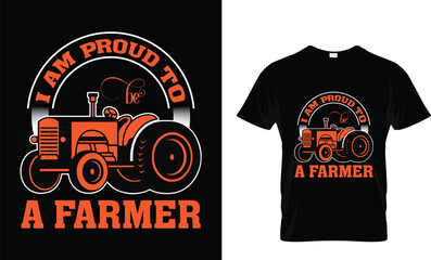 i am proud to be a farmer t shirt design
