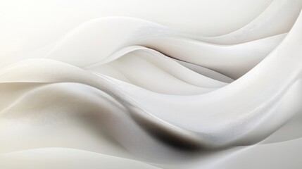 Obraz premium Abstract symbol of massage therapy, with elegant curves and soft lines, set against a dreamlike white-light grey background, evoking tranquility