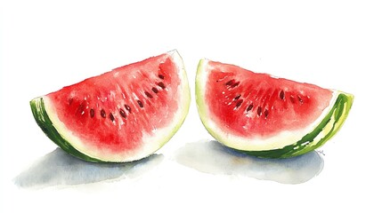 watermelon isolated on white