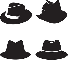 hat silhouette, hat vector, hat icon