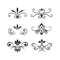 Vintage Decorative Elements Vector Illustration Pack.