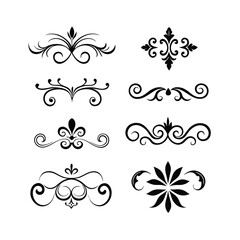 Vintage Decorative Elements Vector Illustration Pack.