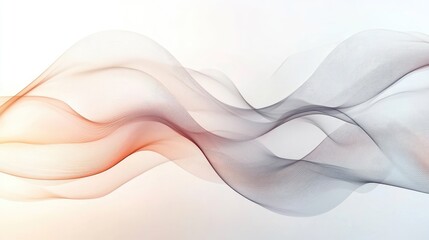 Fototapeta premium Soothing abstract symbol for spa therapy, with gentle lines and flowing shapes, creating a dreamlike atmosphere on a white-light grey background