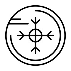 Snowflake Vector Icon Design