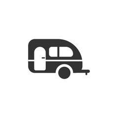 Caravan Icon Vector.  Glyph Icon.