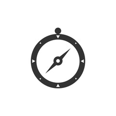 Compass Icon Vector.   Glyph Icon.