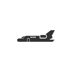 Private Jet Icon Vector. Glyph Icon.