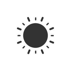 Sun Icon Vector.  Glyph Icon.