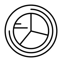 Pie chart Vector Icon Design