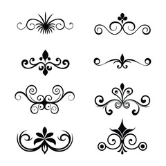 Vintage Decorative Elements Vector Illustration Pack.