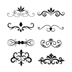 Vintage Decorative Elements Vector Illustration Pack.