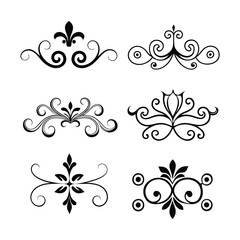 Vintage Decorative Elements Vector Illustration Pack.