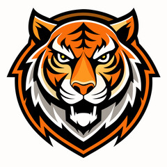 Stylized Tiger art Vector Design