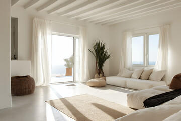 Fototapeta premium minimalistic Mediterranean interior design