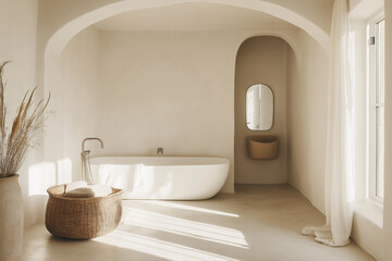 minimalistic Mediterranean interior design