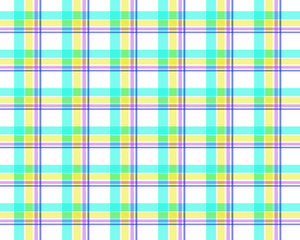 Pattern texture in purple lining, green, white, yellow. Seamless striped check plaid graphic for flannel shirt, blanket, throw, or other modern spring summer autumn winter fashion fabric design.