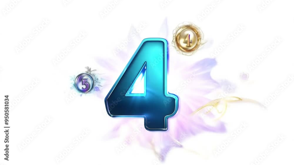 Poster magical unveiling four in an enchanted realm generative ai