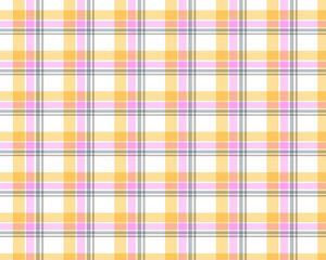 Pattern texture in light purple, pink & yellow lining, . Seamless striped check plaid graphic for flannel shirt, blanket, throw, or other modern spring summer autumn winter fashion fabric design.