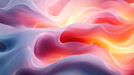 Fototapeta premium Abstract background with colorful, flowing, wavy, and smooth liquid shapes.