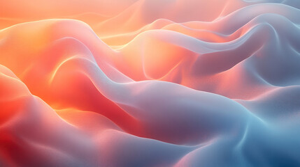Obraz premium Abstract background with flowing lines and vibrant colors in orange, pink and blue.