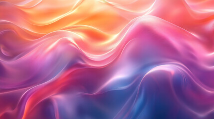 Obraz premium Abstract background with flowing, colorful, neon, wavy, gradient, patterns and textures.