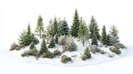 Obraz premium Pine Tree Small Forest Clipart