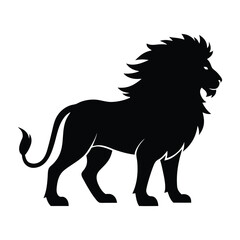 lion silhouette vector
