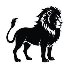 lion silhouette vector
