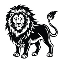 lion silhouette vector
