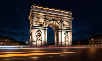 Obraz premium arc de triomphe at night