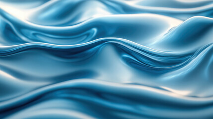 Obraz premium Abstract blue liquid texture with soft, flowing waves and subtle highlights.