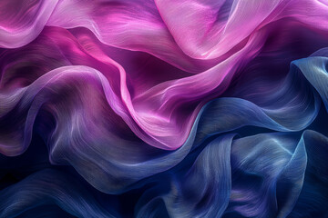 Obraz premium Deep indigo and vibrant magenta blend together, creating a moody, mysterious backdrop. Concept of enigmatic allure. Generative Ai.